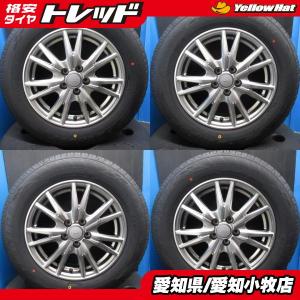 DUNLOP プリウス ウイッシュ オーリス 4本 中古 シルバー 15インチ 5H 