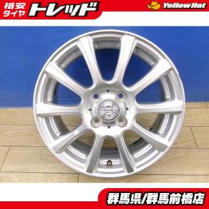 中古アルミ 15インチ kaito 5本スポーク 6.0J 15 5/100 +45 シルバー