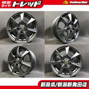 【中古ホイール4本セット】社外 オートバックス LEBEN 6J-15 +43 114.3 5H オーリス カローラルミオンなどに 新　　　　　　　　