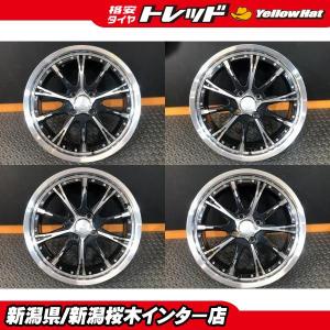 【中古ホイール４本セット】Cliff Climb 6J-16 +45 100 4H ブラポリ アクア ヤリス ライズ などに 木