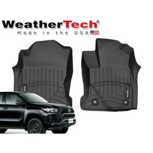 WeatherTech ウェザーテック フロアーマット トヨタ ハイラックス GUN125型 2015〜 右ハンドル フロントのみ用 色:ブラック 品番:4414441-｜tire1ban