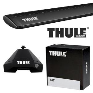 THULE トヨタ プリウスα パノラマルーフ車も可 H23/5〜 ルーフキャリア取付1台分セット TH7105+TH7113B+THKIT5129｜tire1ban