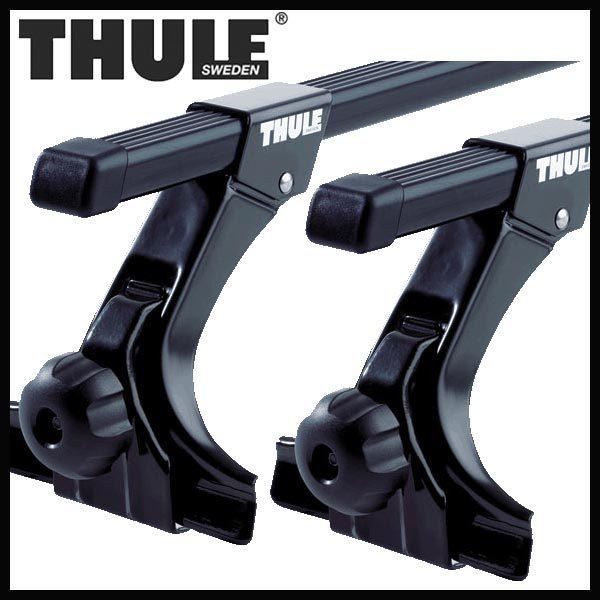 THULE ニッサン キャラバン(バン含む) 標準ルーフ H13/5〜 ルーフキャリア取付1台分セッ...
