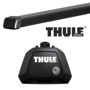 THULE ミツビシ アウトランダー(PHEV含む) ルーフレール付 H17/10〜 ルーフキャリア取付1台分セット TH710410+TH7123｜tire1ban