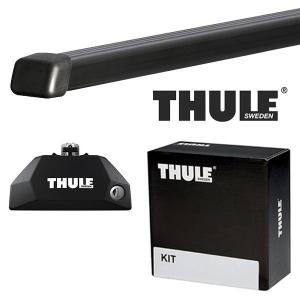 THULE BMW 5シリーズ ツーリング (G31)ダイレクトルーフレール付 17〜 ルーフキャリア取付1台分セット TH7106+TH7123+THKIT6001