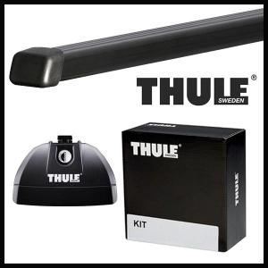 THULE ジープ コンパス ダイレクトルーフレール付 1１〜 MK49 ルーフキャリア取付1台分セット TH753+TH7122+THKIT3097