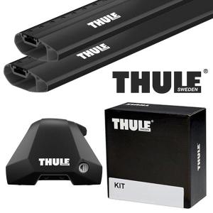 THULE ミニ MINI (F55)5ドアルーフレールなし 14〜 ルーフキャリア取付1台分セット TH7205+TH7213B+THKIT5005【沖縄・離島発送不可】