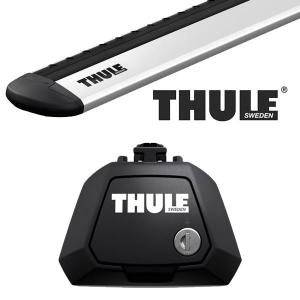 THULE フォルクスワーゲン ゴルフ7/ヴァリアント ルーフレール付 14〜21 ルーフキャリア取付1台分セット TH710410+TH7112｜tire1ban