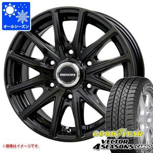 ハイエース 200系用 オールシーズンタイヤ グッドイヤー ベクター 4シーズンズ カーゴ 195/80R15 107/105N  バイソン BN-01 6.0-15｜