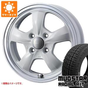 サマータイヤ 145/80R12 80/78N LT マッドスター ラジアル A/T ホワイトレター グラフト 5S あげ軽 4.0-12｜tire1ban