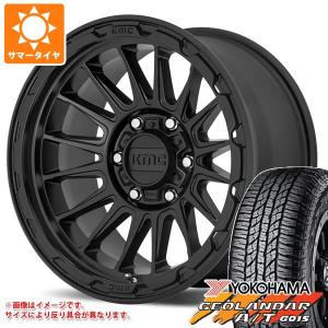 RAV4 50系用 サマータイヤ ヨコハマ ジオランダー A/T G015 245/65R17 111H XL ブラックレター KMC KM542 インパクト 8.0-17｜tire1ban