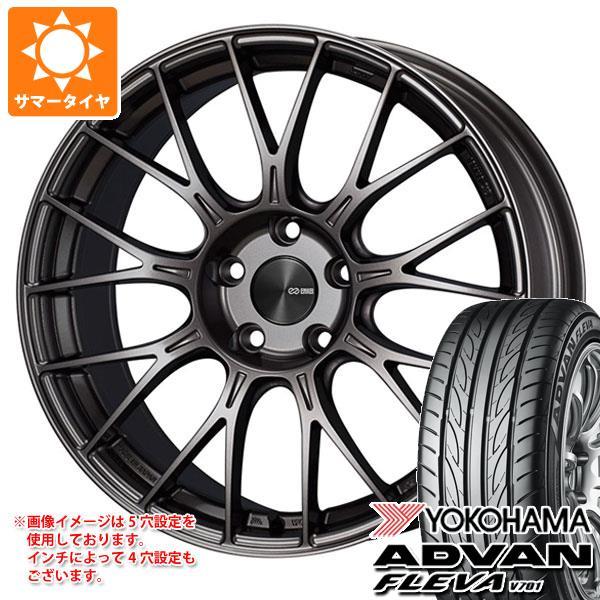 サマータイヤ 225/45R18 95W XL ヨコハマ アドバン フレバ V701 エンケイ パフ...