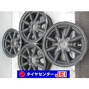 13インチ 社外 6J+15 114.3 希少 当時物 旧車 中古アルミホイール【4本