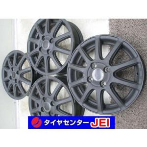 14インチ ブリヂストン エコフォルム 4.5J+45 100 軽自動車 中古アルミホイール【4本セット】送料無料(A14-4761）