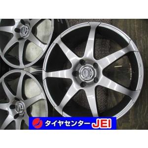 18インチ 社外 7.5J+38 114.3 クラウン/スカイライン 中古アルミホイール4本セット送料無料(A18-4408）｜tirecenter-jei