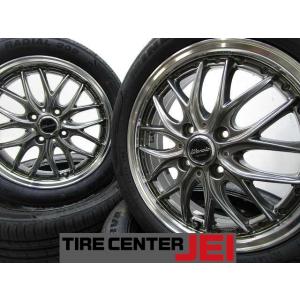 15インチ モンツァジャパン 165/55R15 4.5J+45 100 軽自動車 新品タイヤ 中古ホイール【4本セット】 送料無料(MA15-4809）