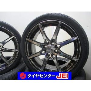 17インチ バリ溝 215/55R17 7J+48 114.3 オデッセイ 中古タイヤ