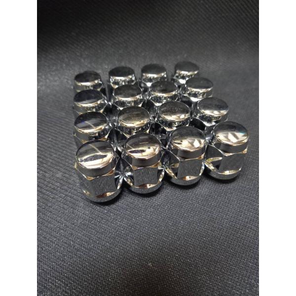 HONDA ホンダ　社外ホイール　乗用車用　袋ナット　M12 19H 1.5mm 16個　メッキナッ...