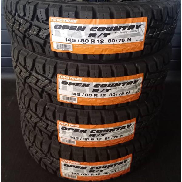 2025年製　TOYO OPEN COUNTRY R/T 145/80R12 80/78N 4本価格