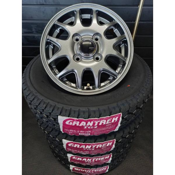 【2025年製】ダンロップ GRANTREK TG4 145/80R12 80/78+JP205 4...