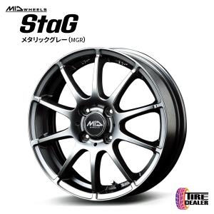 シュナイダー MID WHEELS StaG スタッグ 14インチ 4.5J インセット:43