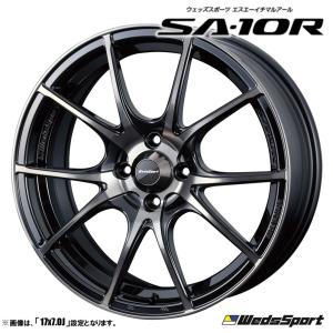 4本セット Weds ウェッズ WedsSport ウェッズスポーツ SA-10R 15インチ リム幅6.0J インセット+48 4穴 PCD100 ZBB（ゼブラブラックブライト） 送料無料