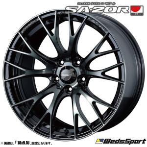 VEC　20インチ ブラック 5スポークホイール WEDS（ウェッズ） WedsSport ウェッズスポーツ SA-20R 18インチ リム幅