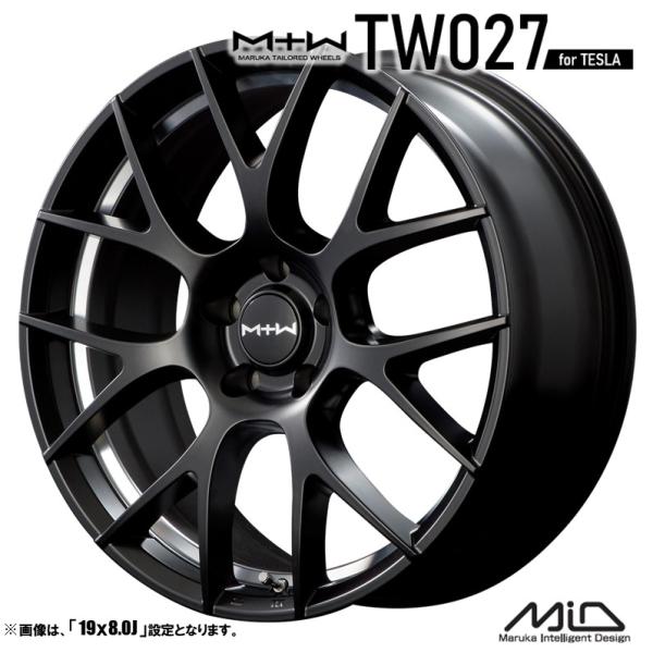 4本セット M.I.D マルカサービス MTW TW027 18インチ リム幅8.0J インセット+...