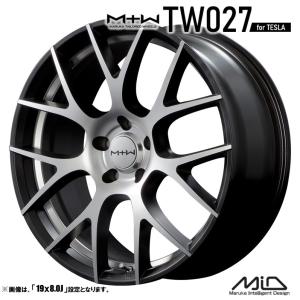 マルカサービス 4本セット M.I.D MTW TW027 18インチ リム幅7.0J イン
