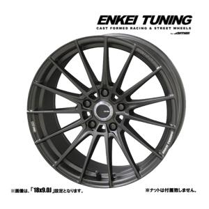 4本セット 共豊  ENKEI TUNINUG エンケイチューニング FC01 18インチ リム幅7.0J インセット+48 5穴 PCD114.3 セミグロスブラックxロゴレーザーエッジング｜タイヤ市場ショッピング