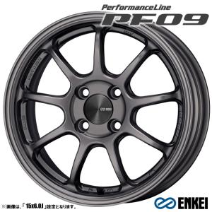 4本セット ENKEI エンケイ PerformanceLine PF09 パフォーマンスライン 16インチ リム幅6.5J インセット+38 4穴 PCD100 DS（ダークシルバー)｜tireichiba