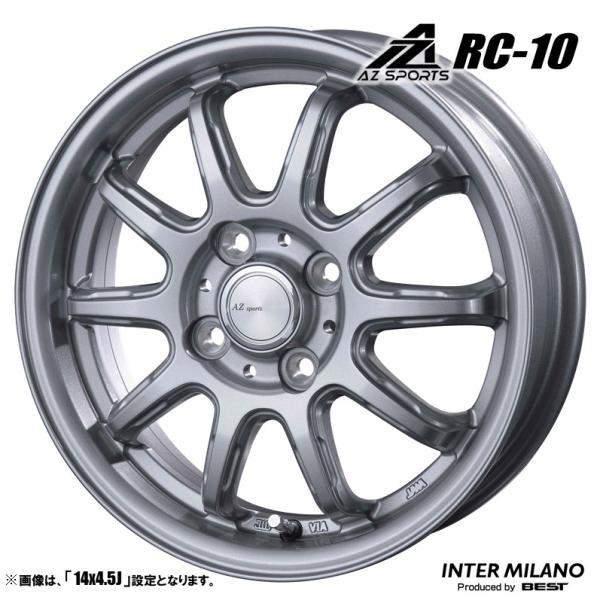 4本セット AZ sports エーゼットスポーツ RC-10 15インチ リム幅5.5J インセッ...