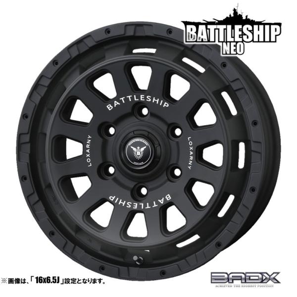 ホイール4本セット BADX バドックス BATTLESHIP NEO バトルシップ ネオ 16イン...