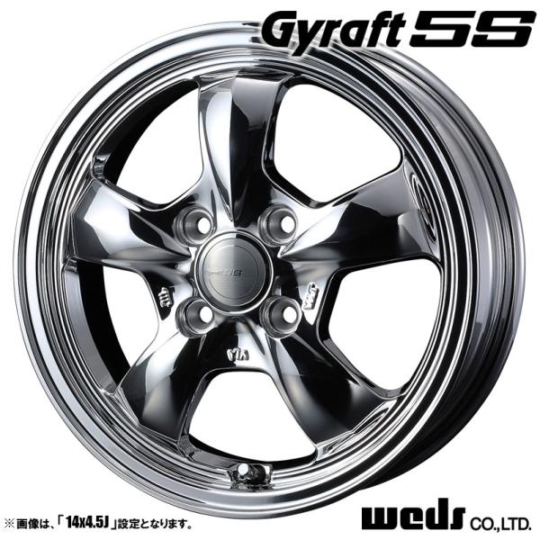 4本セット Weds ウェッズ Gyraft 5S グラフト ゴエス 15インチ リム幅4.5J イ...