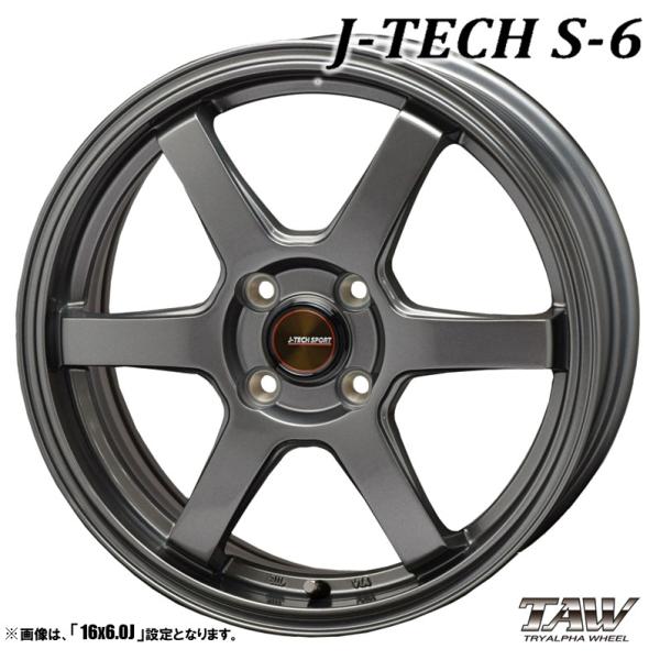 ホイール4本セット TRYALPHA トライアルファ J-TECH S-6 ジェイテック 14インチ...