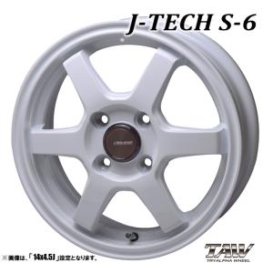 ホイール4本セット TRYALPHA トライアルファ J-TECH S-6 ジェイテック 15インチ リム幅5.5J インセット+43 4穴 PCD100 ホワイト｜タイヤ市場ショッピング