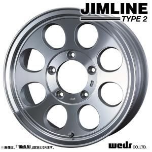 4本セット Weds ウェッズ JIMLINE ジムライン TYPE2 タイプ2 16インチ リム幅7.0J インセット+38 5穴 PCD114.3 ポリッシュ｜tireichiba