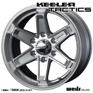 4本セット Weds ウェッズ KEELEER TACTICS キーラー タクティクス 18インチ リム幅7.5J インセット+55 6穴 PCD139.7 ハイパーシルバー【法人宛て、送料無料】｜tireichiba