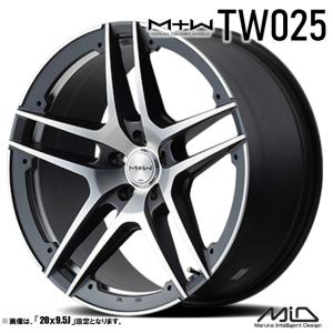 マルカサービス 4本セット M.I.D MTW TW025 20インチ リム幅9.5J イン