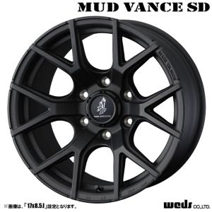アルミホイール　マットブラック　2本　18×8J ET3/5 ① WEDS（ウェッズ） MUD VANCE SD マッドヴァンス 18インチ リム幅8.0J