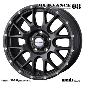 Weds ウェッズ MUD VANCE 08 マッドヴァンス 17インチ リム幅7.0J インセット+38 5穴 PCD114.3 フリントブラック ホイールのみ1本｜tireichiba