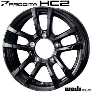 ホイール4本セット Weds ウェッズ PRODITA HC2 プロディータ エイチシーツー 15インチ リム幅6.0J インセット+0 5穴 PCD139.7 ブラック ジムニーシエラ｜tireichiba