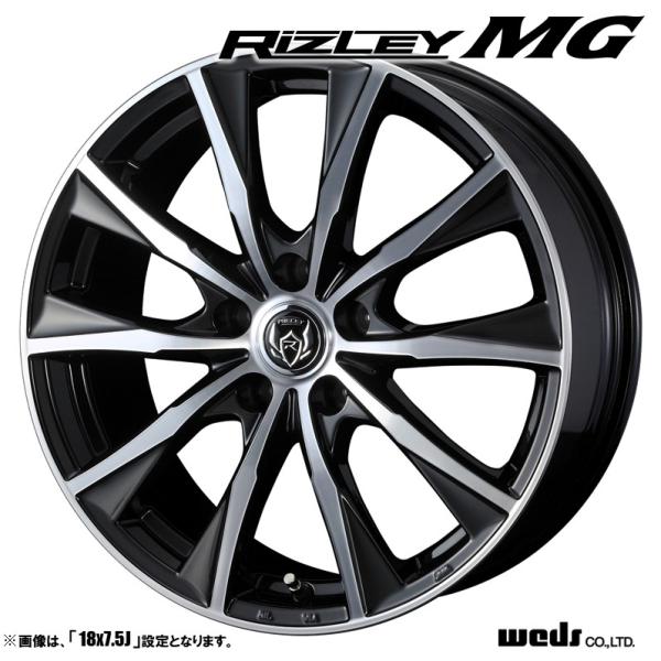 ホイール4本セット Weds ウェッズ RIZLEY MG ライツレー 18インチ リム幅7.5J ...