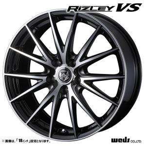 ホイール4本セット Weds ウェッズ RIZLEY VS ライツレー 16インチ リム幅6.5J インセット+40 5穴 PCD114.3 ブラックポリッシュ【法人宛発送の場合、送料無料】｜tireichiba