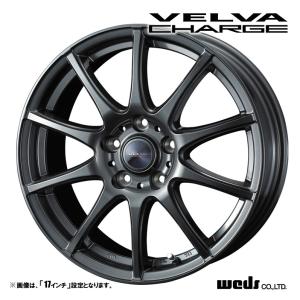 ホイール4本セット Weds ウェッズ VELVA CHARGE ヴェルヴァ チャージ 18インチ リム幅7.5J インセット+38 5穴 PCD114.3 ディープメタル