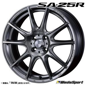 4本セット Weds ウェッズ WedsSport ウェッズスポーツ SA-25R 15インチ リム幅6.0J インセット+38 4穴 PCD100 PSB（プラチナシルバーブラック）送料無料｜tireichiba