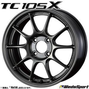 4本セット Weds ウェッズ WedsSport ウェッズスポーツ TC105X 16インチ リム幅7.0J インセット+36 4穴 PCD100 EJ-TITAN チタン｜tireichiba