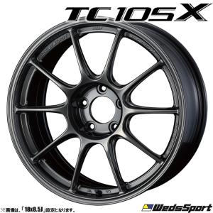 最終値下げ WedsSport 18インチ8.5J ホイールセット WEDS（ウェッズ） WEDS WedsSport TC105X 8.5J-18 +32/+43/+50 5H114.3