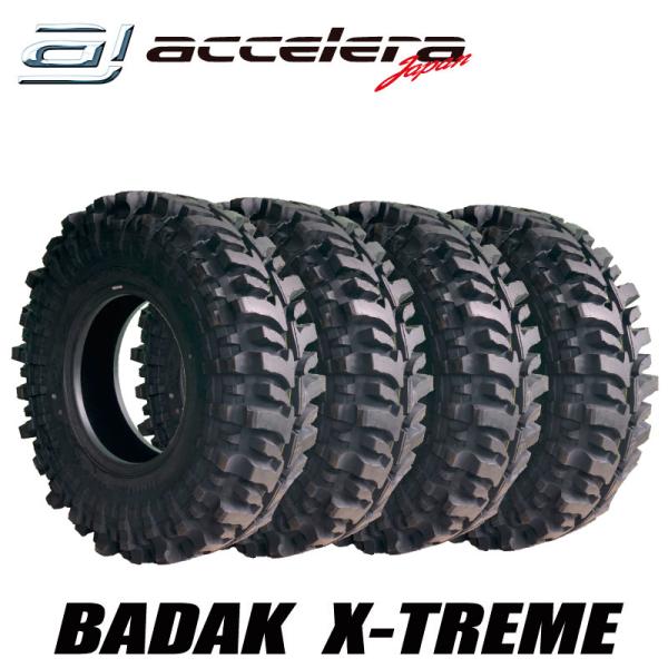 4本セット 33×10.50-15 LT 115N アクセレラ BADAK X-TREME（個人宅配...