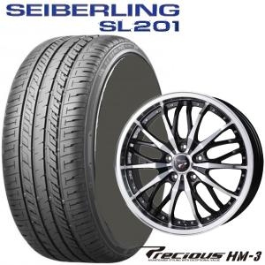 プリウス/レクサスCTなど 215/45R17 SEIBERLING SL201/セイバーリング SL201 &  17x6.5J 5/PCD:100 Precious HM-3/プレシャス HM3｜tiremart24